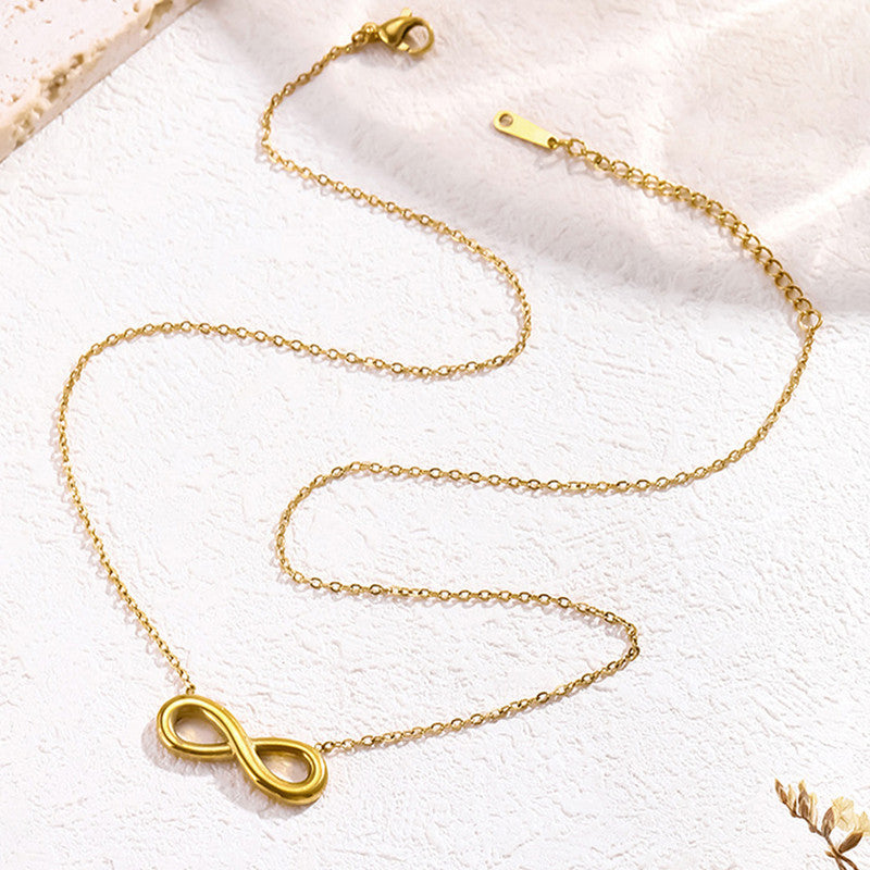 Gold Plated Anti Tarnish Stainless Steel Infinity Themed contemporary Pendant