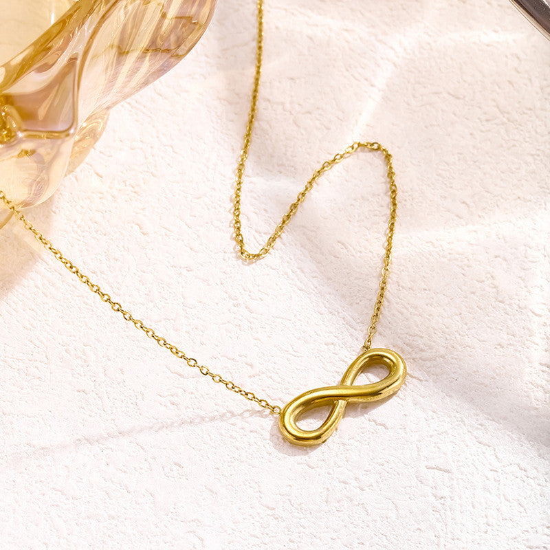 Gold Plated Anti Tarnish Stainless Steel Infinity Themed contemporary Pendant