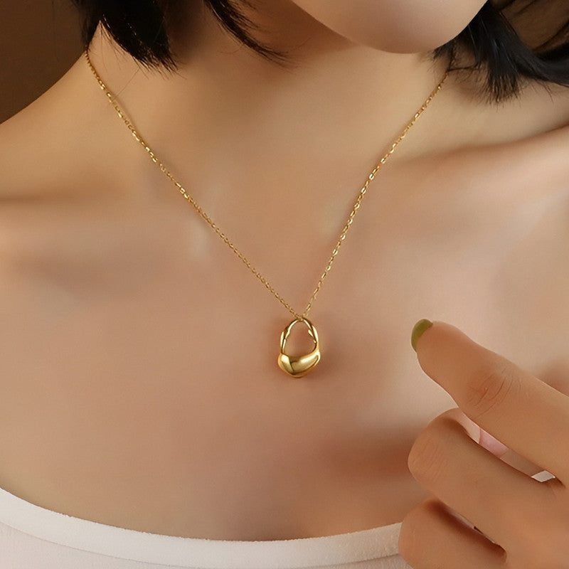 Gold Plated Anti Tarnish Stainless Steel Contemporary Pendant