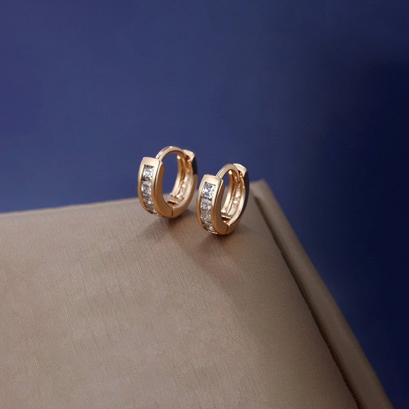 Xuping Jewelry AD Studded Hoop Earrings
